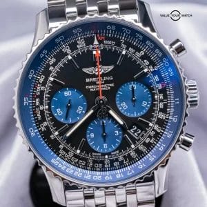 Breitling Navitimer 01 Blue Edition Limited of 1000 Blue Eye Black Dial AB0121