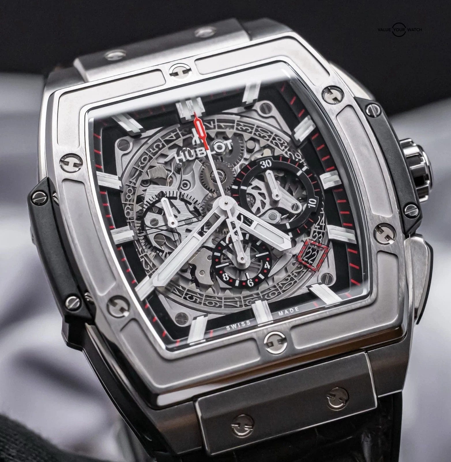 Hublot Spirit Of Big Bang Titanium 45 mm Black Dial $24K MSRP Box 601.NX.0173.LR - Image 2