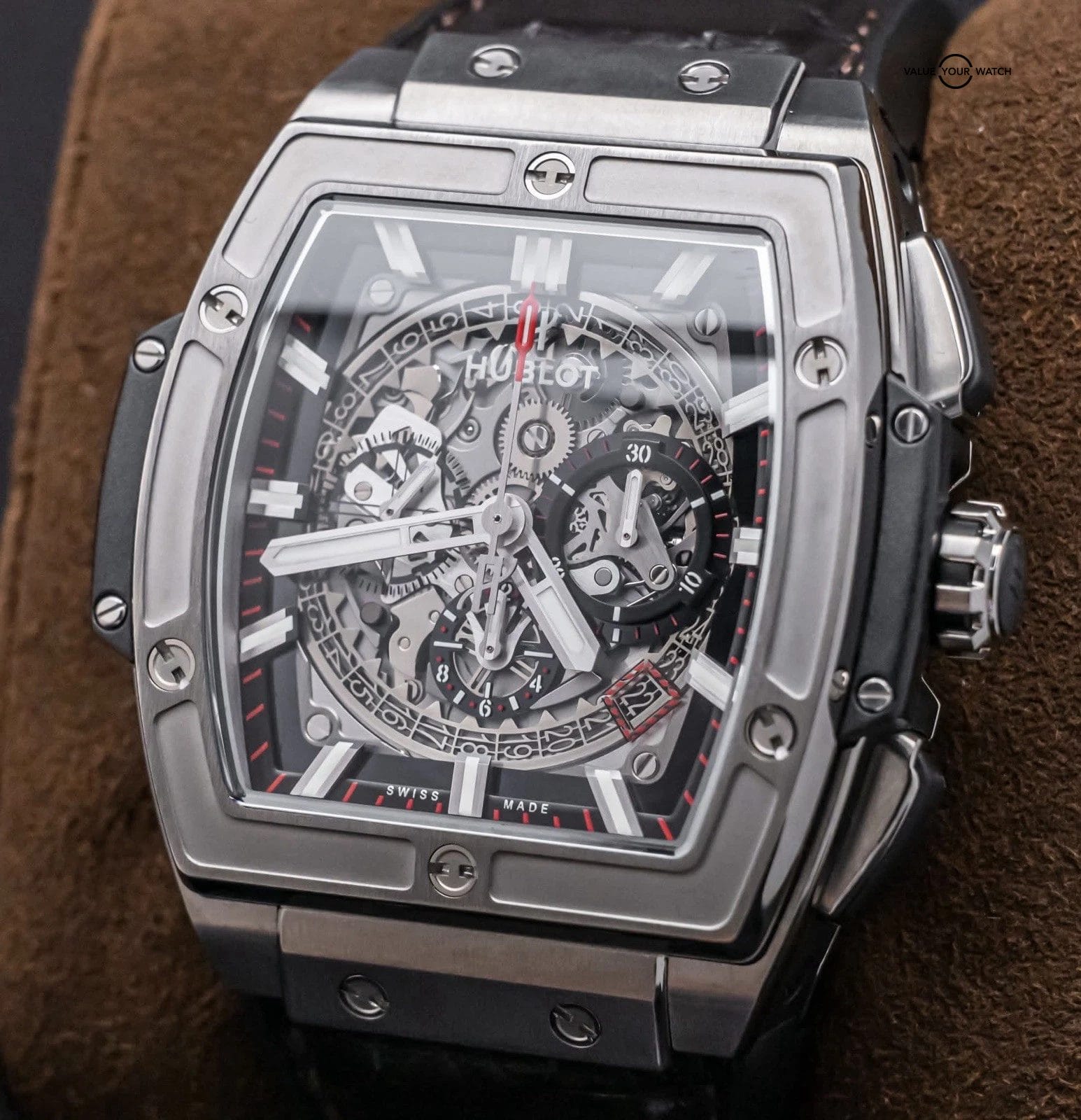 Hublot Spirit Of Big Bang Titanium 45 mm Black Dial $24K MSRP Box 601.NX.0173.LR - Image 9