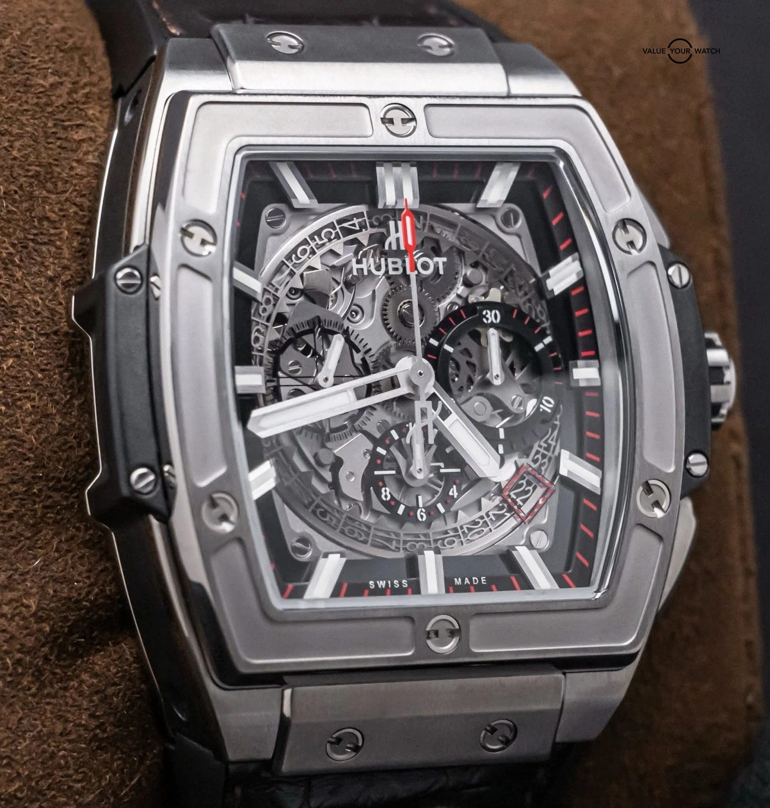 Hublot Spirit Of Big Bang Titanium 45 mm Black Dial $24K MSRP Box 601.NX.0173.LR - Image 11