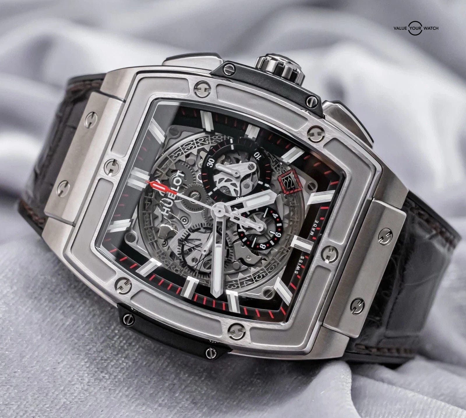 Hublot Spirit Of Big Bang Titanium 45 mm Black Dial $24K MSRP Box 601.NX.0173.LR - Image 15