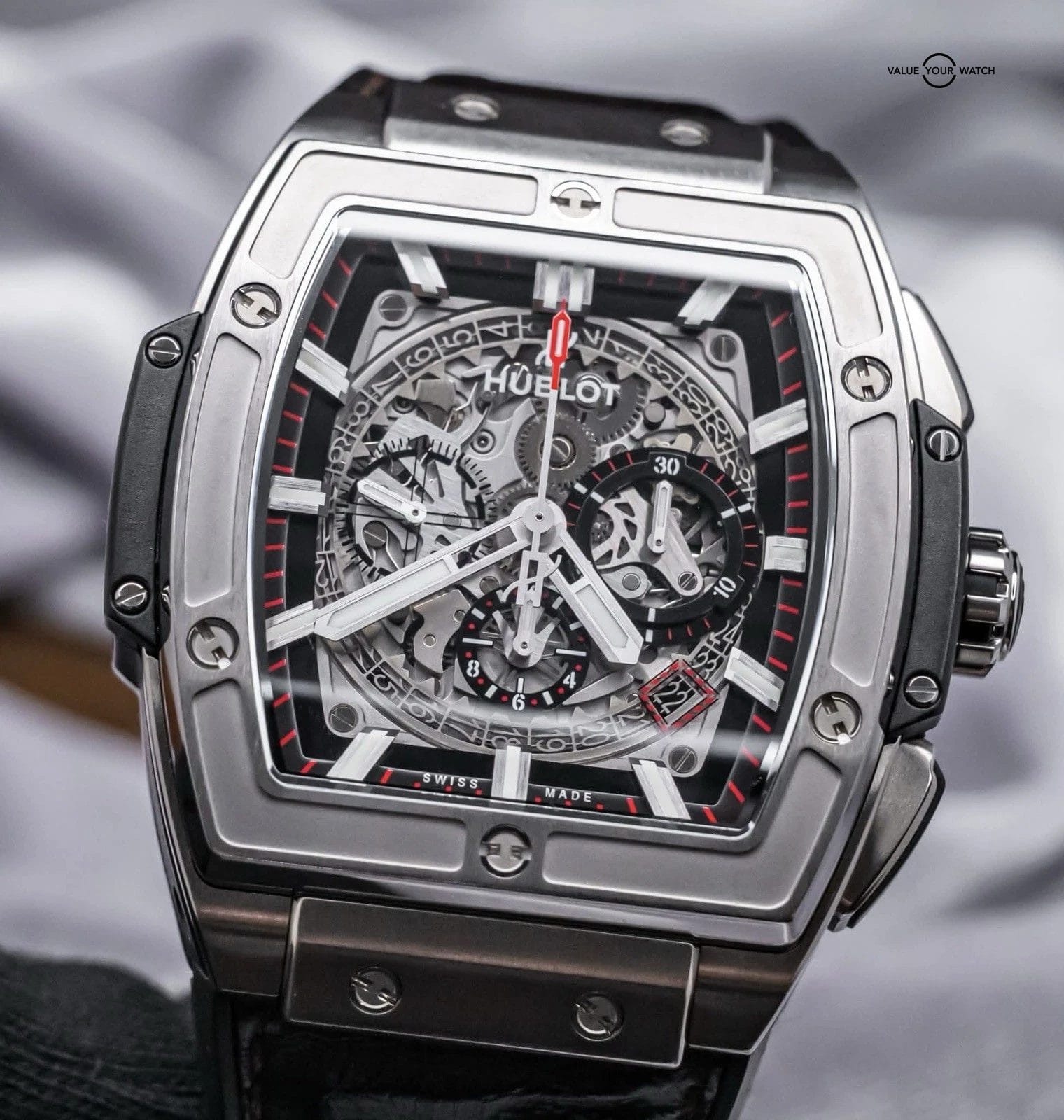 Hublot Spirit Of Big Bang Titanium 45 mm Black Dial $24K MSRP Box 601.NX.0173.LR - Image 16