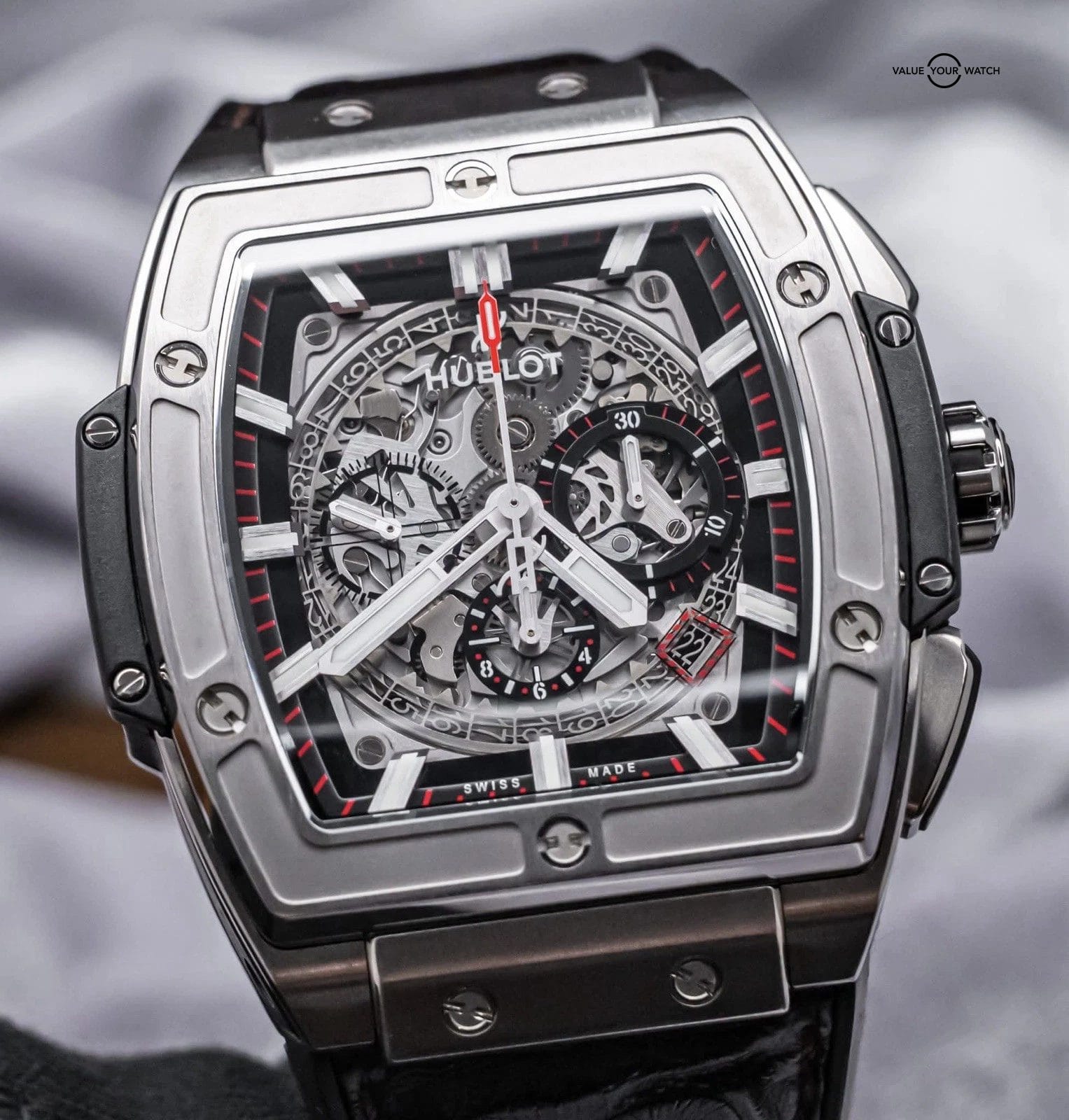 Hublot Spirit Of Big Bang Titanium 45 mm Black Dial $24K MSRP Box 601.NX.0173.LR