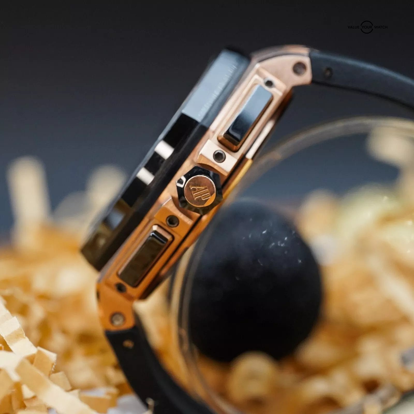 Audemars Piguet Royal Oak Offshore Men's Black Ceramic Gold Watch 44mm - 26401RO - Image 9