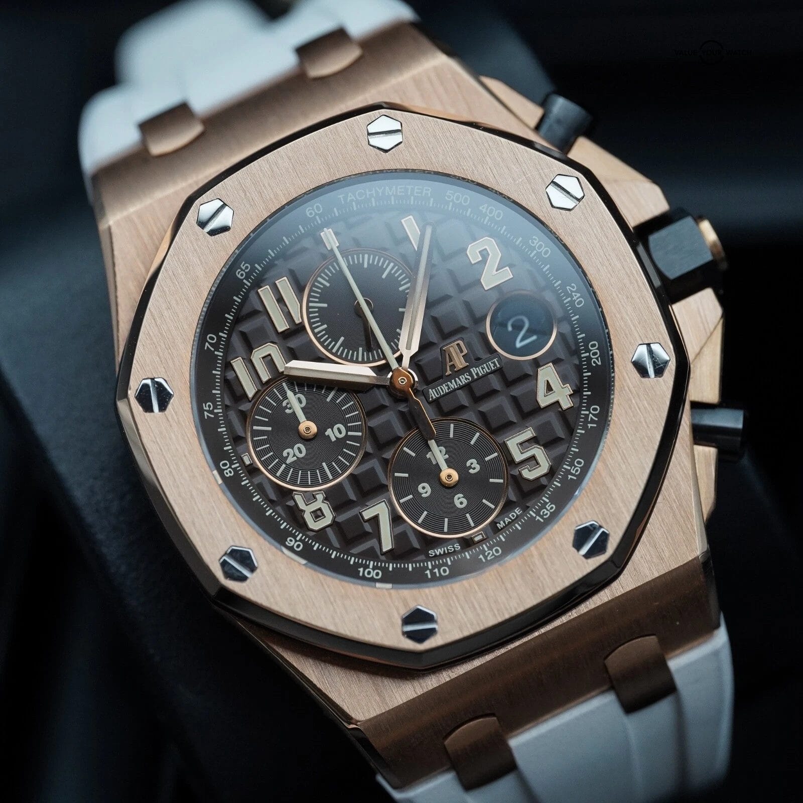 AP Royal Oak Offshore Half Brick - Limited, Coffee - Rose Gold Complete 26470OR - Image 3