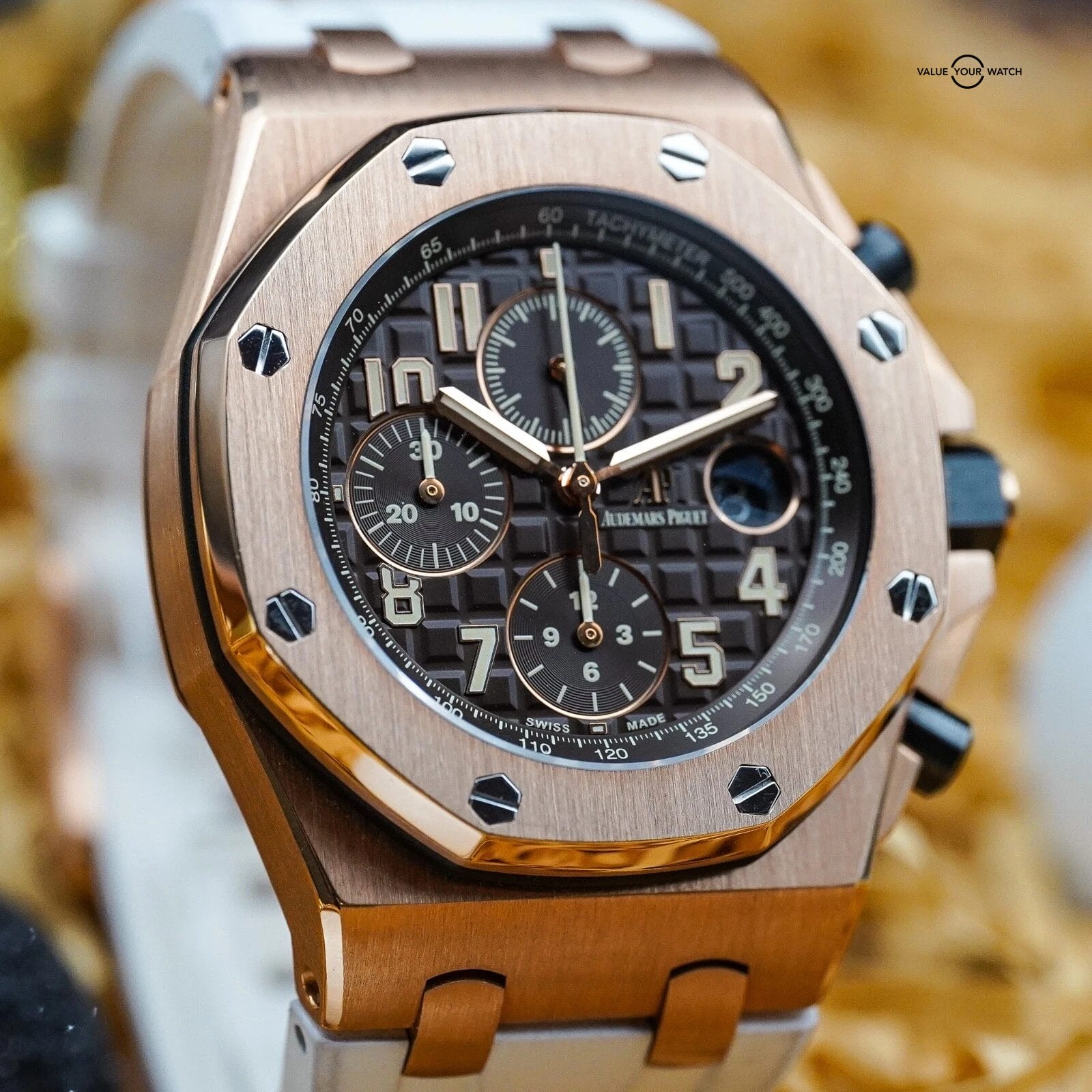 AP Royal Oak Offshore Half Brick - Limited, Coffee - Rose Gold Complete 26470OR - Image 7