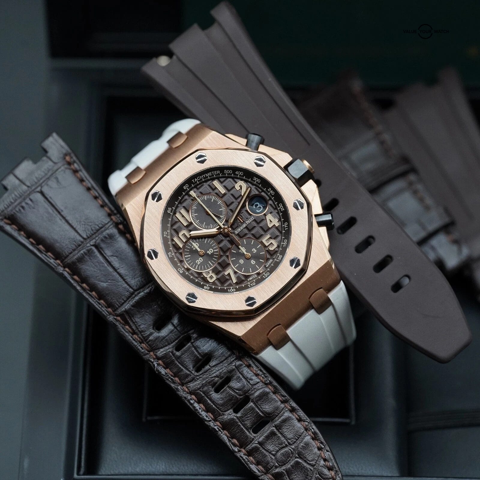 AP Royal Oak Offshore Half Brick - Limited, Coffee - Rose Gold Complete 26470OR - Image 18