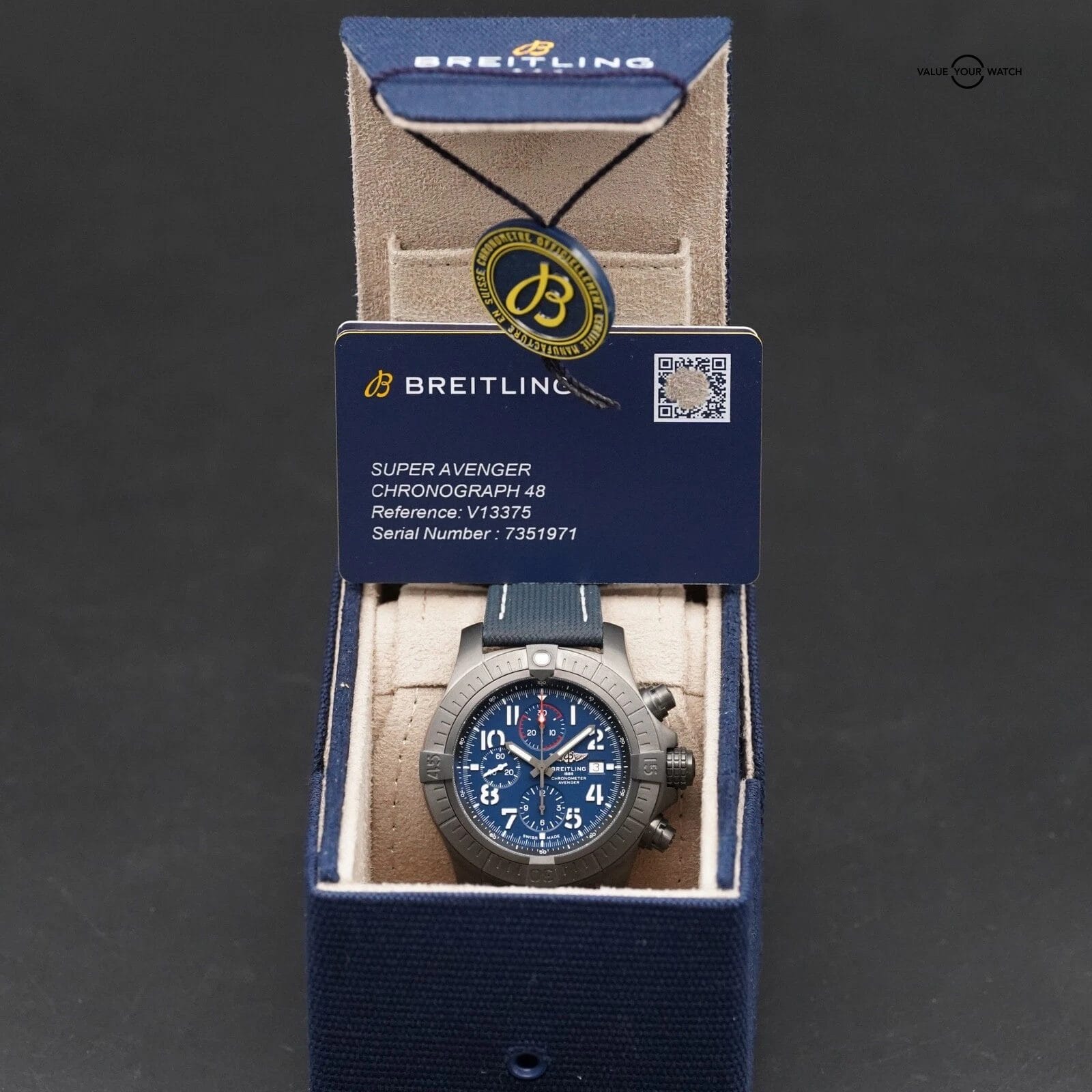 Breitling Super Avenger Chrono - Night Mission 48 - V13375 Complete, Warranty - Image 11