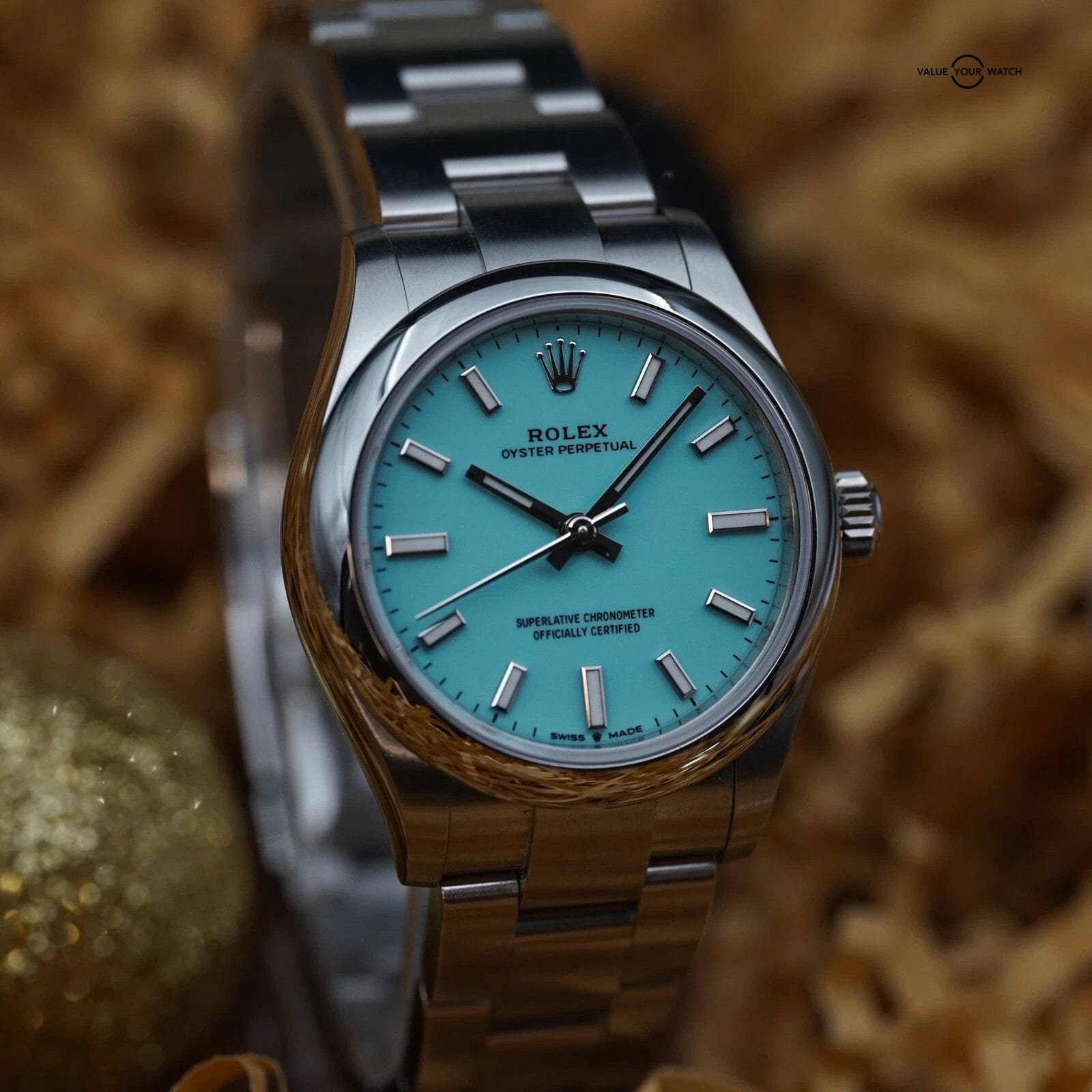 Rolex Oyster Perpetual 31 Turquoise Blue - 277200 Complete Set, Warranty - Image 2