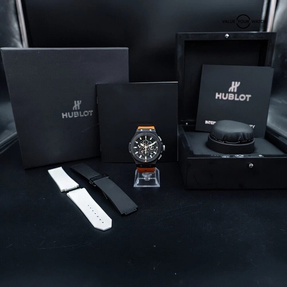 Hublot Big Bang Aero Bang 44 - Black Magic Ceramic - $20K MSRP Complete, Straps - Image 2