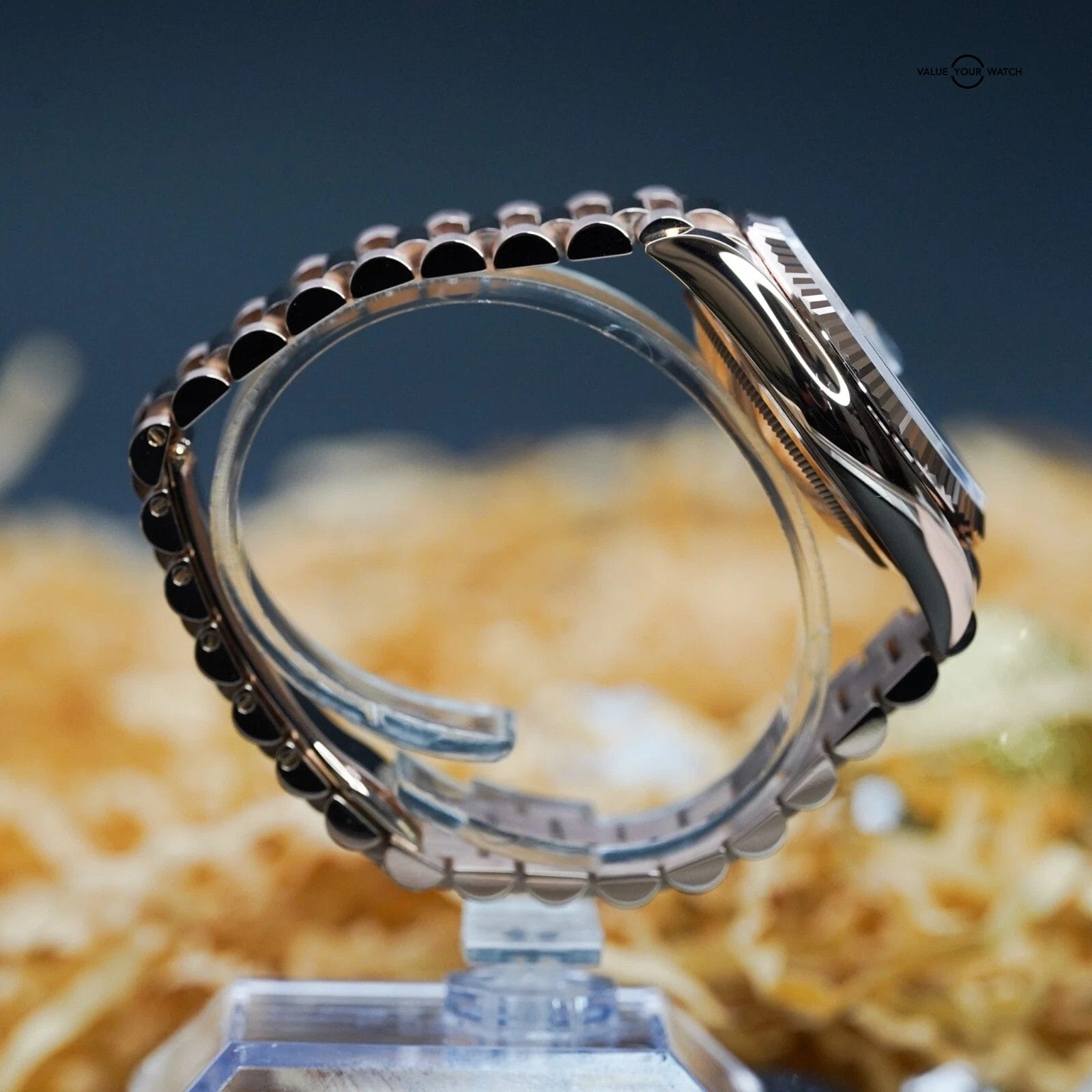 Rolex Day Date President 128235 - Eisenkiesel Diamond 18k Rose Gold 36 COMPLETE - Image 3