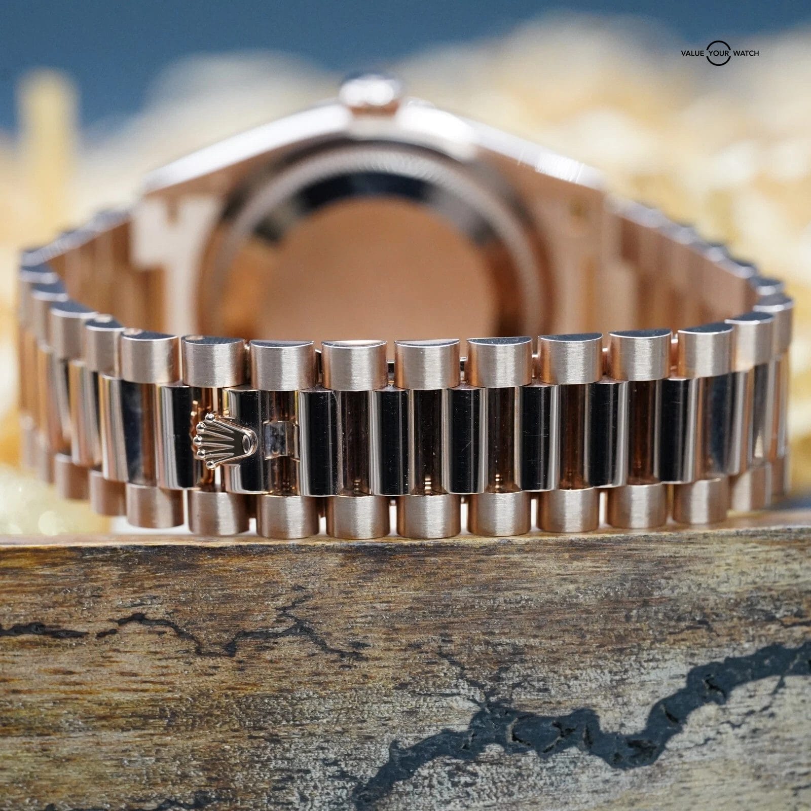 Rolex Day Date President 128235 - Eisenkiesel Diamond 18k Rose Gold 36 COMPLETE - Image 7