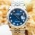 Rolex Datejust 126234 36 – Blue Motif Diamond Dial – Fluted Jubilee – 2023 Full