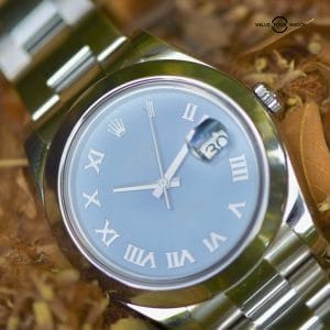 Rolex datejust blue dial roman 41mm