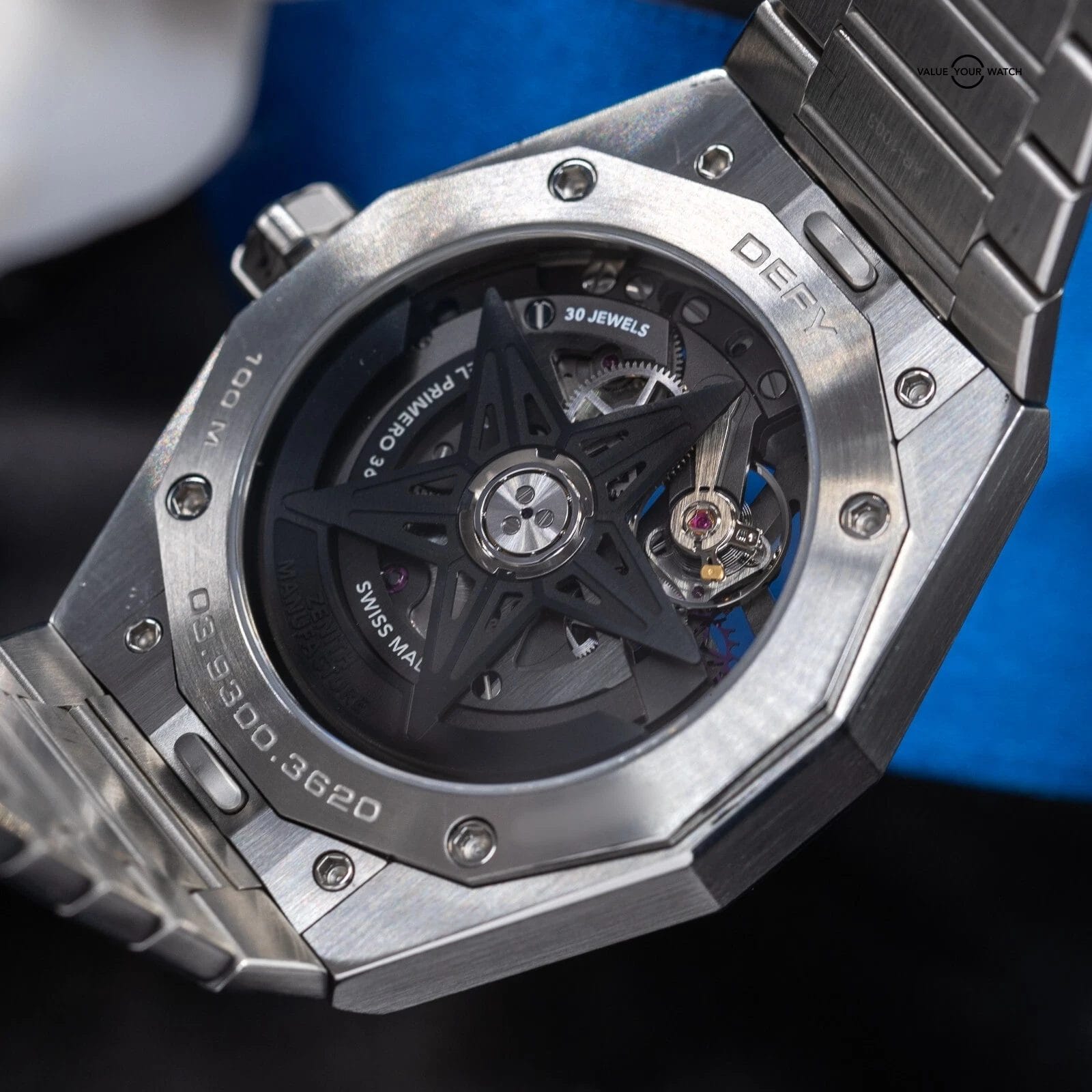 Zenith Defy Skyline Skeleton Black 41mm Watch 03.9300.3620/78.I001 Full Set - Image 3