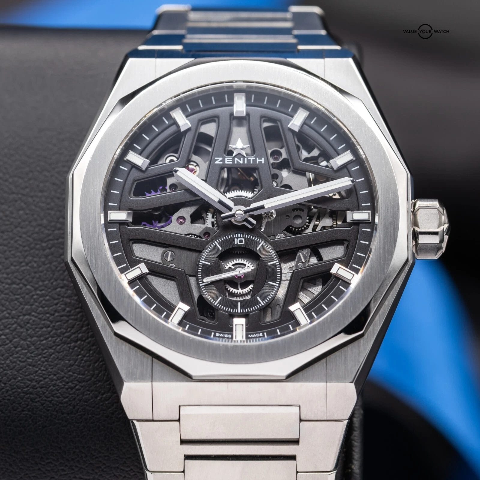Zenith Defy Skyline Skeleton Black 41mm Watch 03.9300.3620/78.I001 Full Set - Image 9