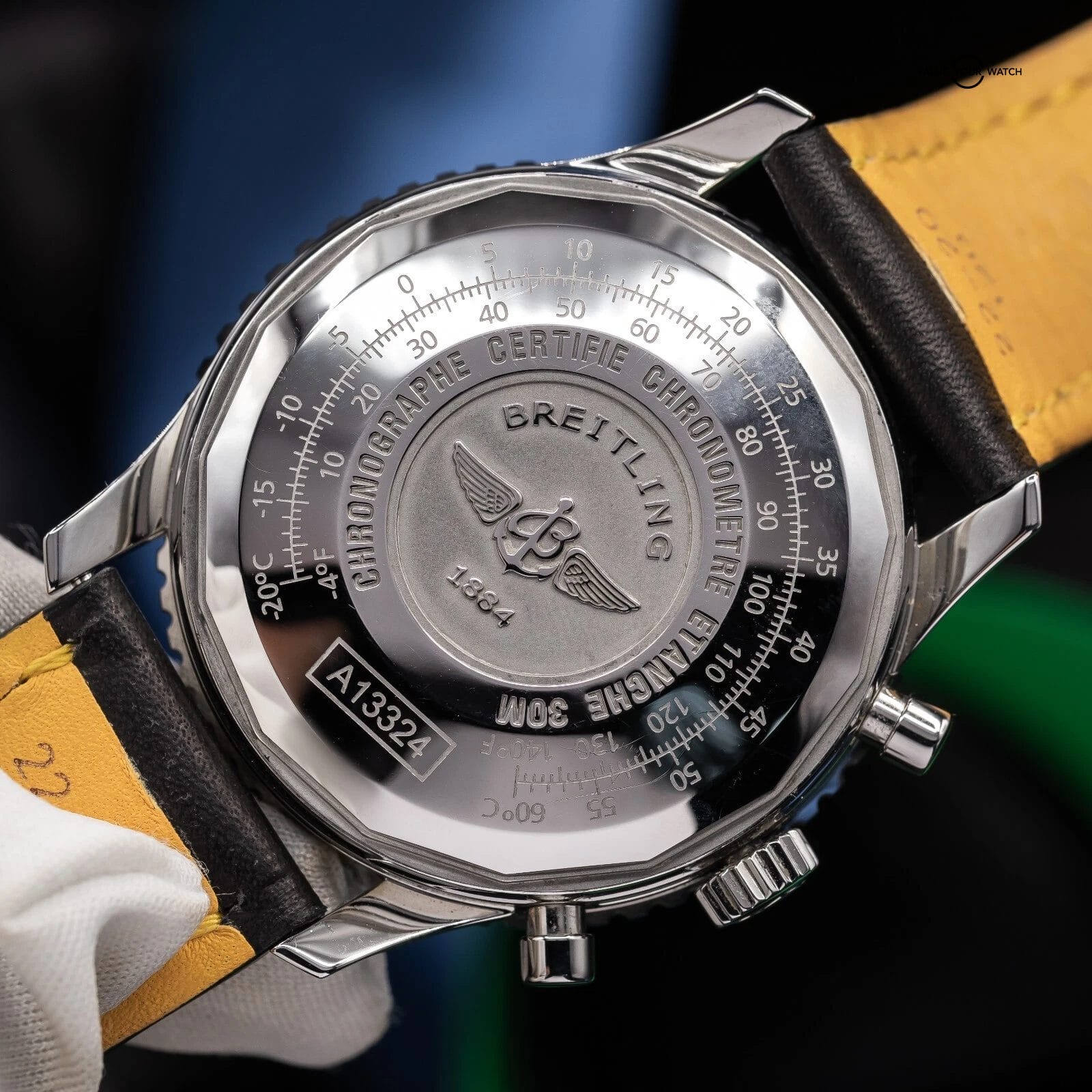 Breitling Navitimer Chronograph Black Dial Mens 41mm Watch A13324 Complete Set - Image 16