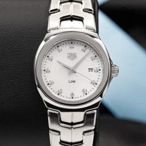 TAG Heuer Link Lady Mother of Pearl &amp; Diamonds Women&#8217;s Watch 32mm WBC1312.BA0600
