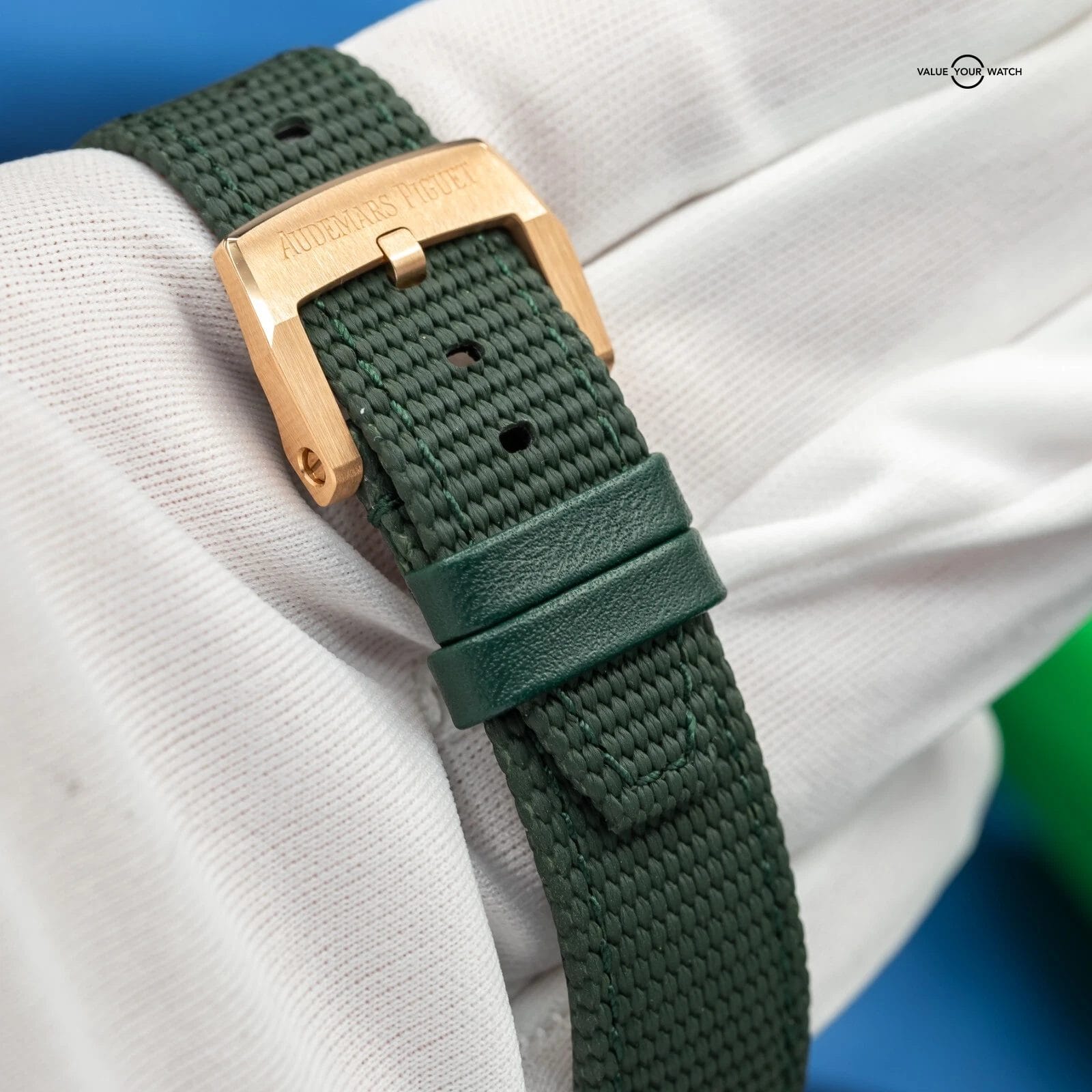 Audemars Piguet Code 11.59 18K Rose Gold Green Men's Watch -15210OR.OO.A056KB.01 - Image 4