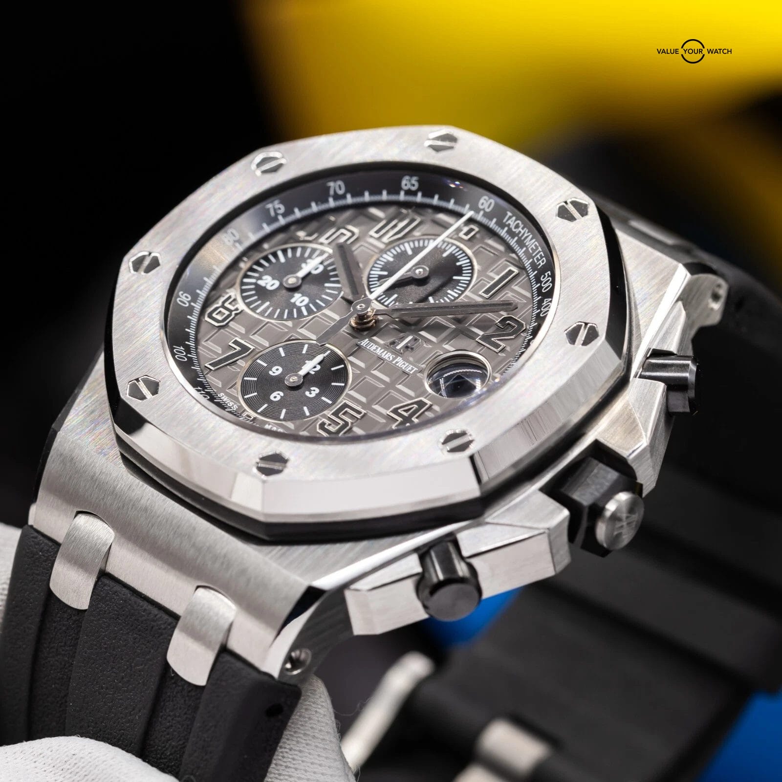Audemars Piguet Royal Oak Offshore Chronograph 42mm Gray Men's Watch - 26470ST - Image 10