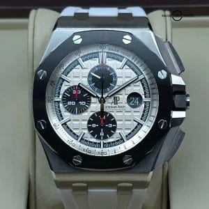 Audemars Piguet Royal Oak Offshore Panda Steel and Ceramic, 44mm full Set! 26400