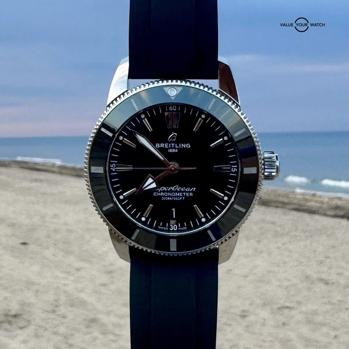 Breitling Superocean Heritage 44MM AB2030 Box & Card Steel Bracelet, Extra Strap - Image 14