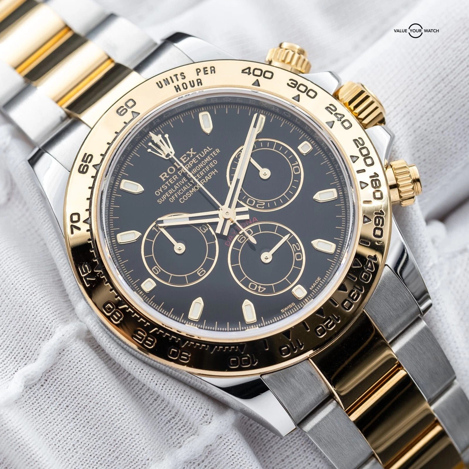 Rolex Daytona Cosmograph Two-Tone Steel Gold 40mm Black Dial 116503 - Complete - Image 2