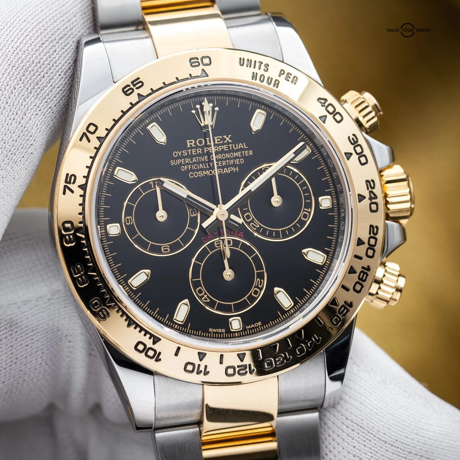 Rolex Daytona Cosmograph Two-Tone Steel Gold 40mm Black Dial 116503 - Complete - Image 3