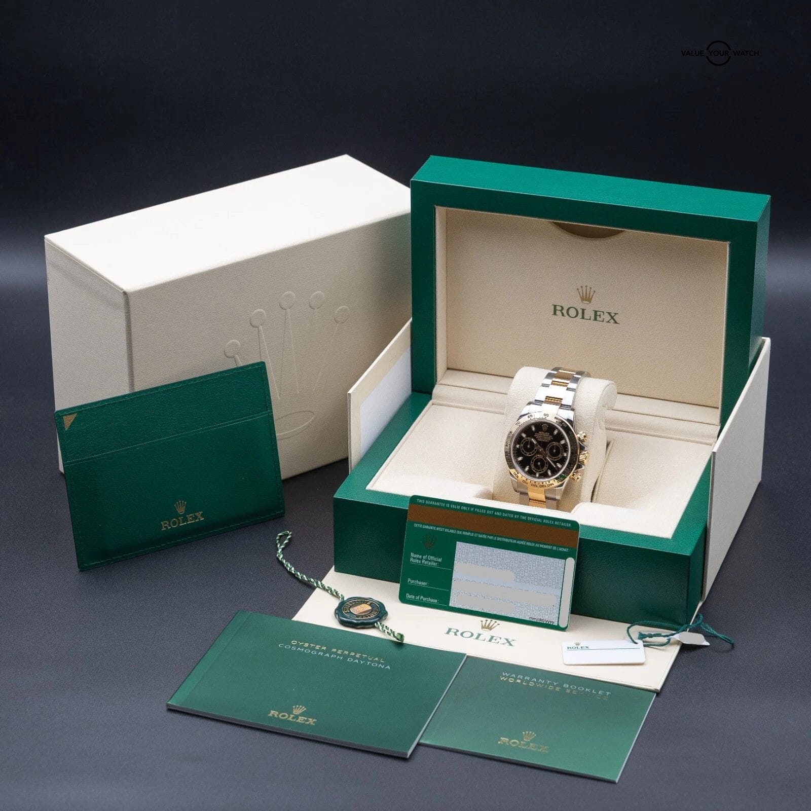 Rolex Daytona Cosmograph Two-Tone Steel Gold 40mm Black Dial 116503 - Complete - Image 6