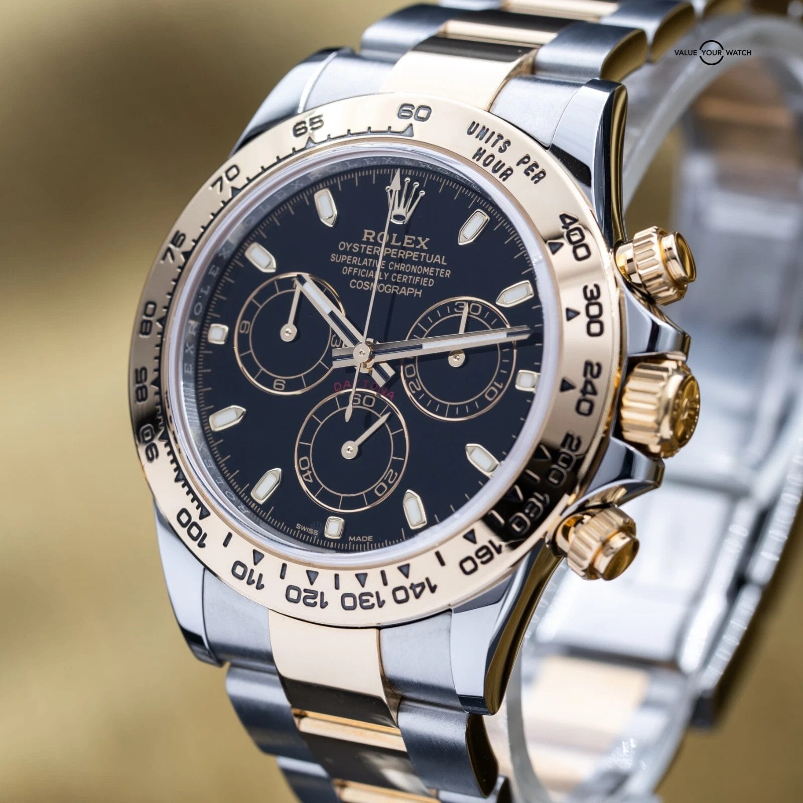 Rolex Daytona Cosmograph Two-Tone Steel Gold 40mm Black Dial 116503 - Complete - Image 9