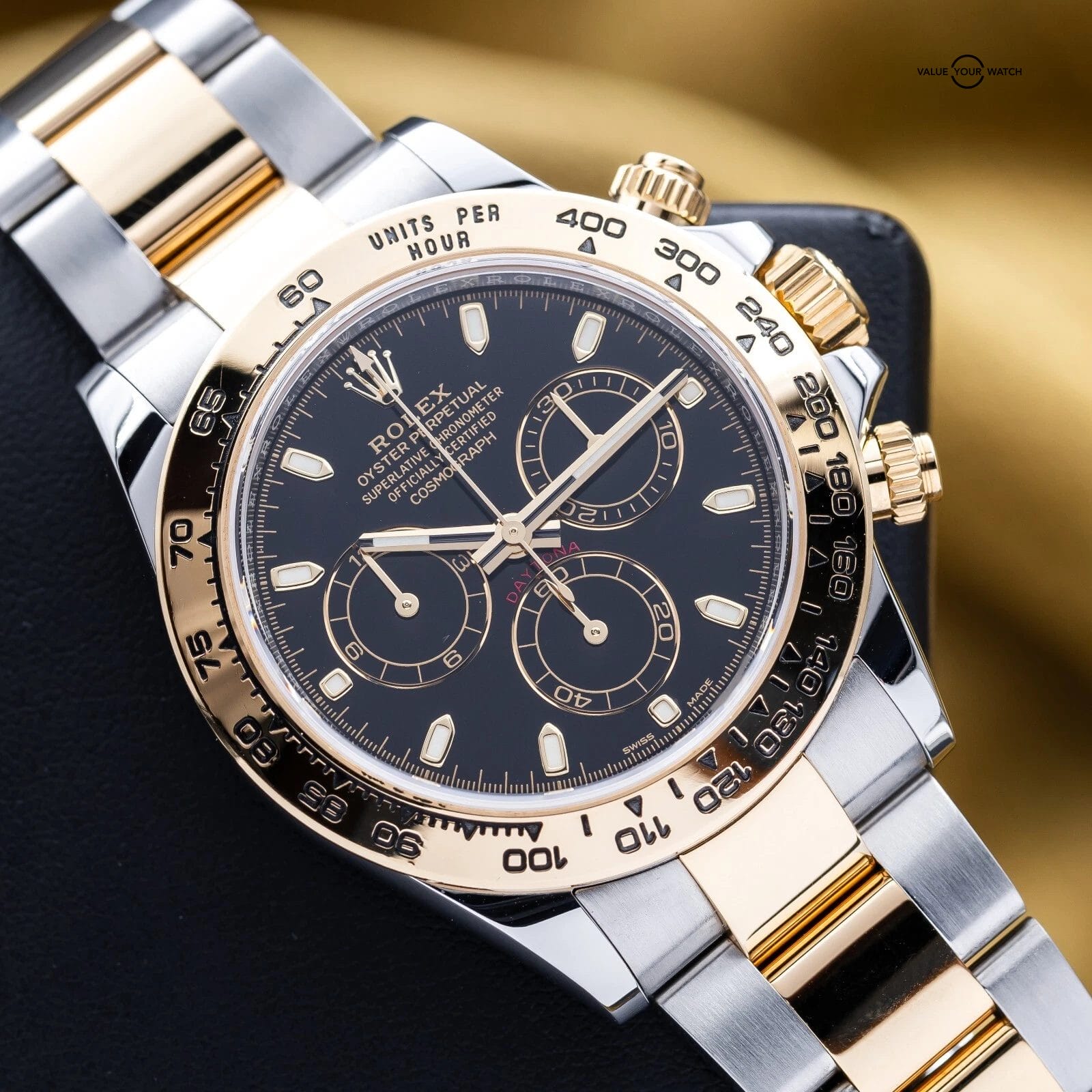 Rolex Daytona Cosmograph Two-Tone Steel Gold 40mm Black Dial 116503 - Complete - Image 10