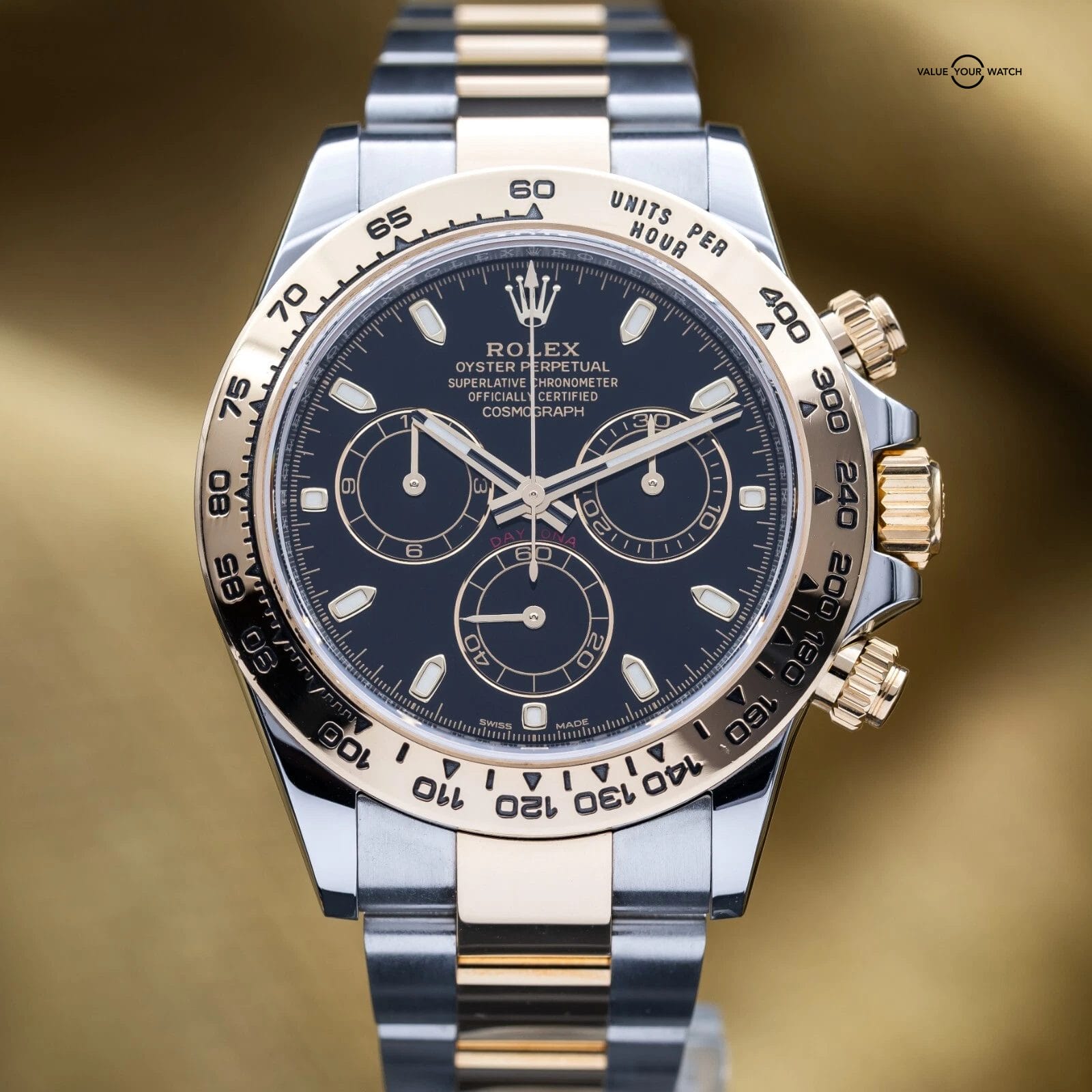 Rolex Daytona Cosmograph Two-Tone Steel Gold 40mm Black Dial 116503 - Complete