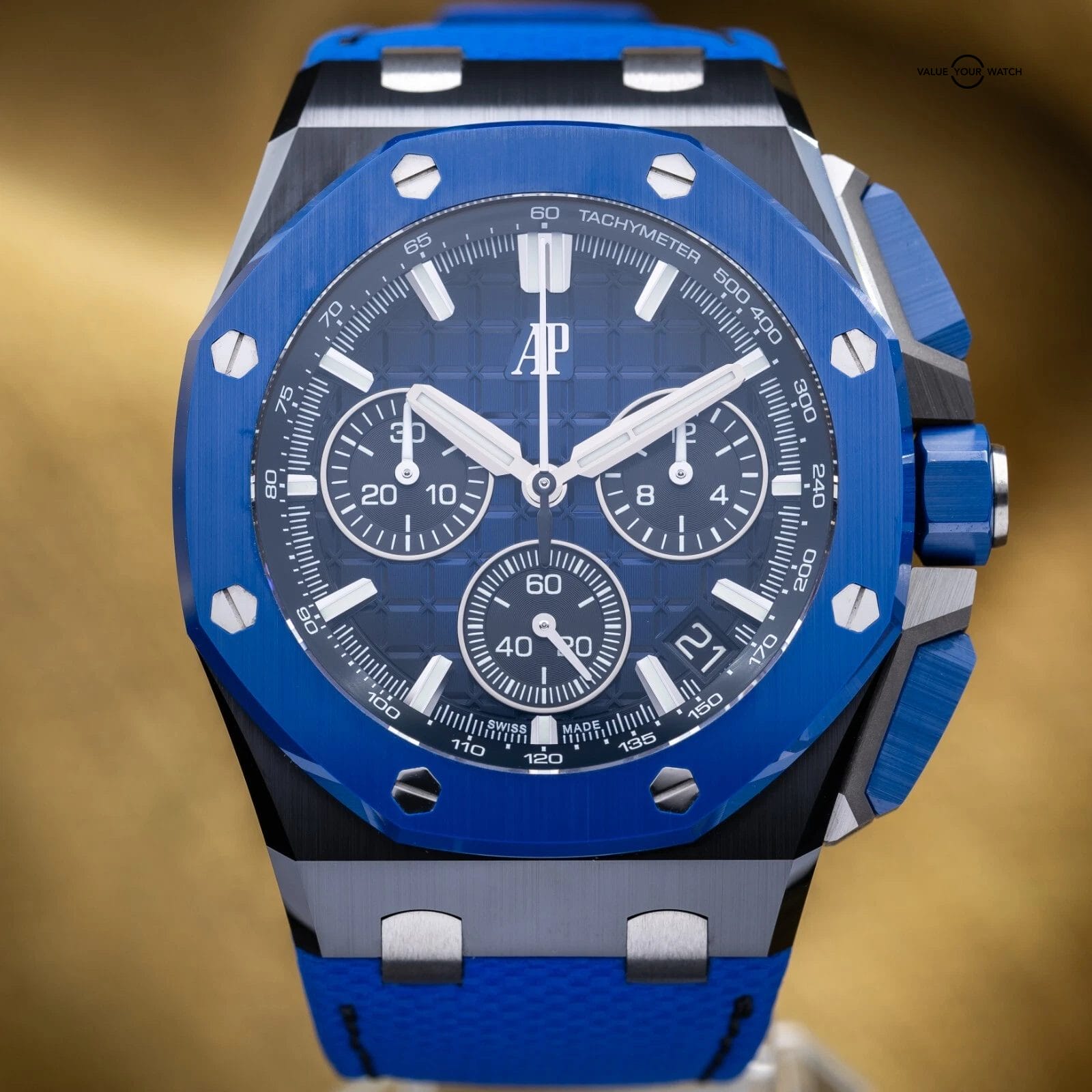 Audemars Piguet Royal Oak Offshore Chronograph 43mm Ceramic AP 26420ce Full Set - Image 4