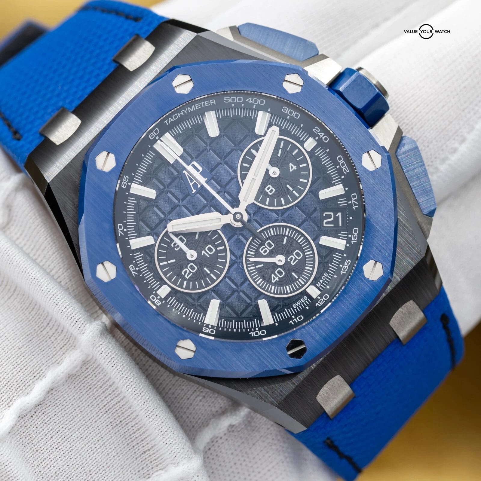 Audemars Piguet Royal Oak Offshore Chronograph 43mm Ceramic AP 26420ce Full Set - Image 6