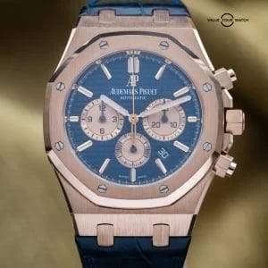 Audemars Piguet Royal Oak Chronograph 41mm Rose Gold 26331OR Blue Dial Full Set