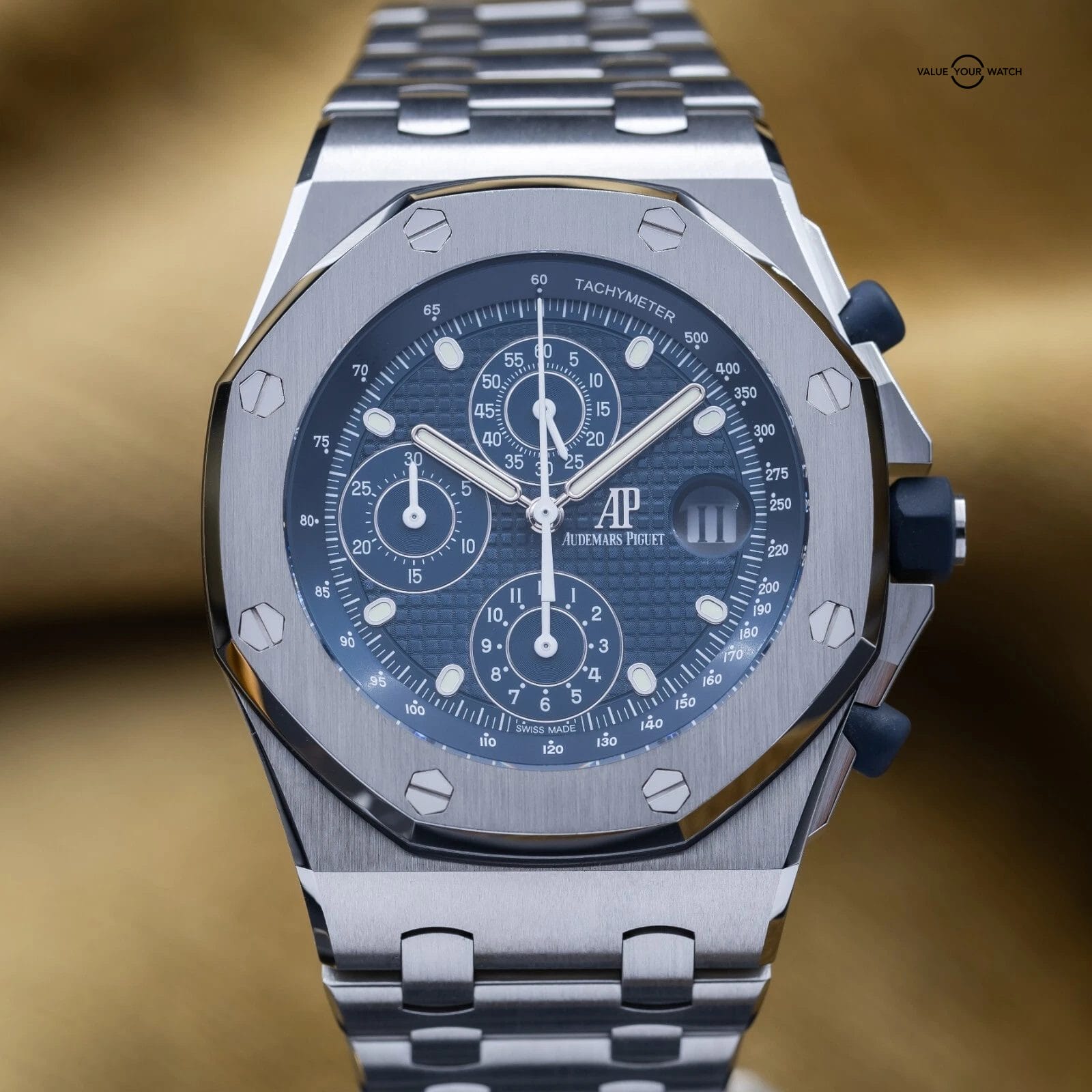 Audemars Piguet Royal Oak Offshore Chrono 42mm Blue “Beast” AP 26237ST Full Set - Image 2