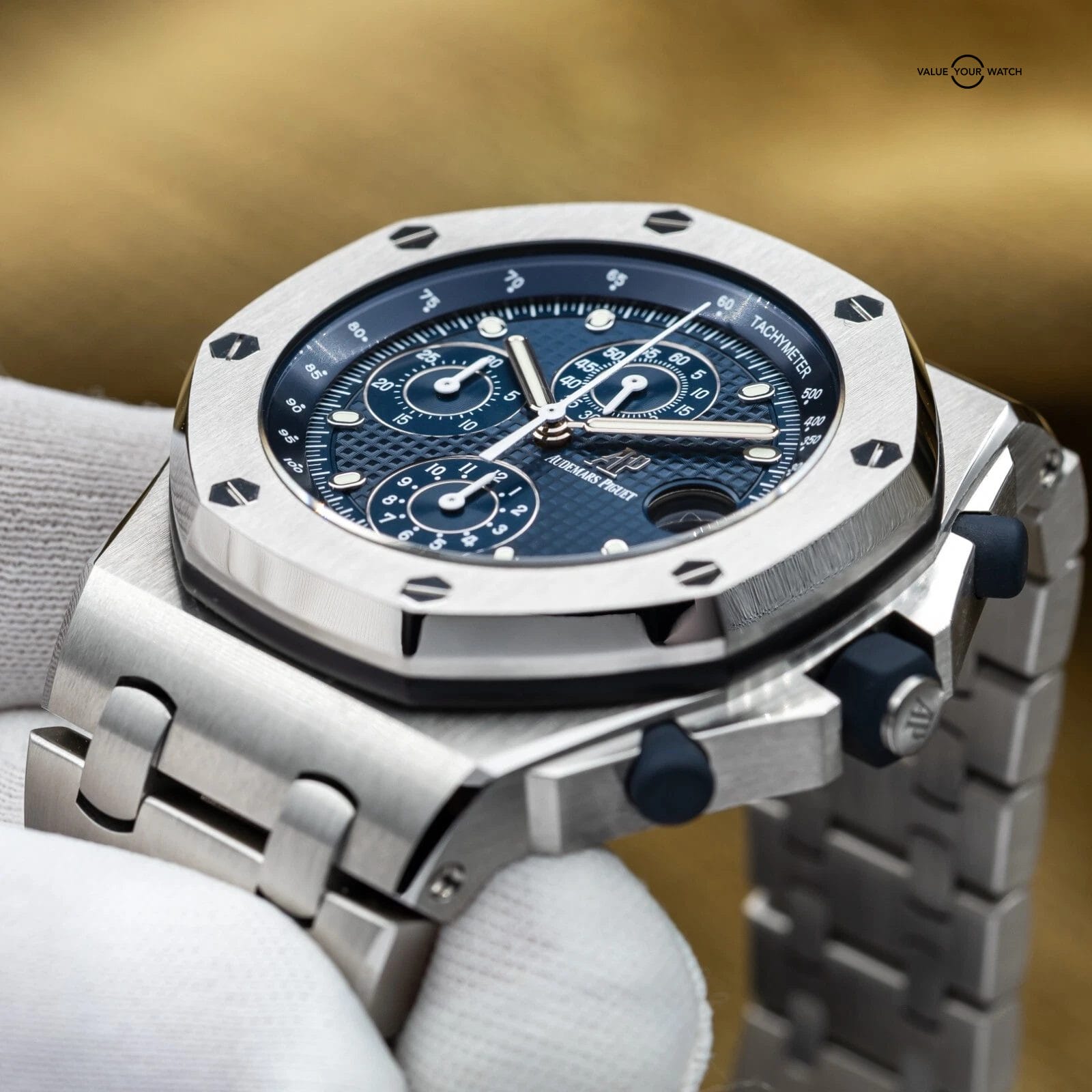 Audemars Piguet Royal Oak Offshore Chrono 42mm Blue “Beast” AP 26237ST Full Set - Image 5