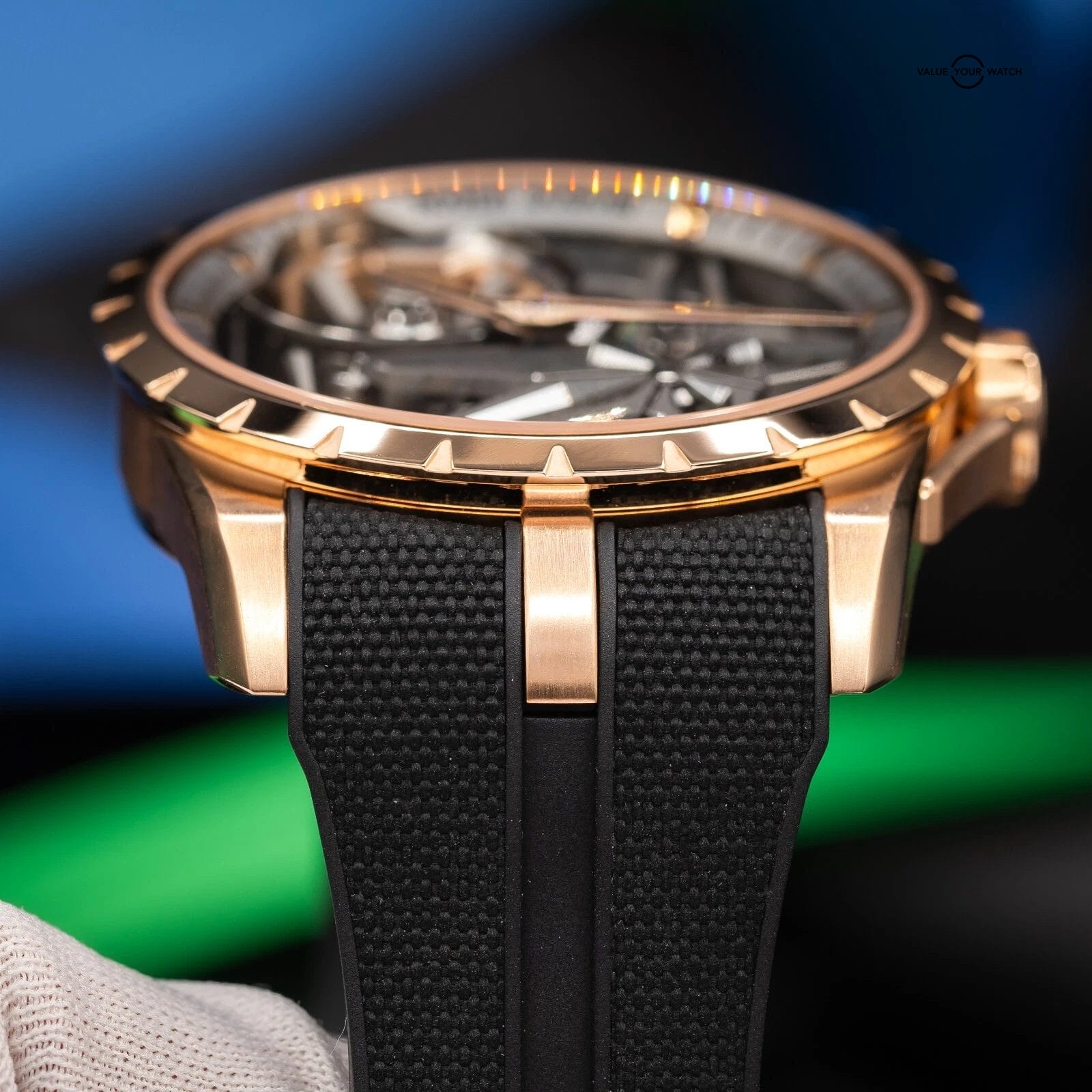 Roger Dubuis Excalibur Monobalancier Skeleton Dial 42mm Rose Gold Mens Watch - Image 6