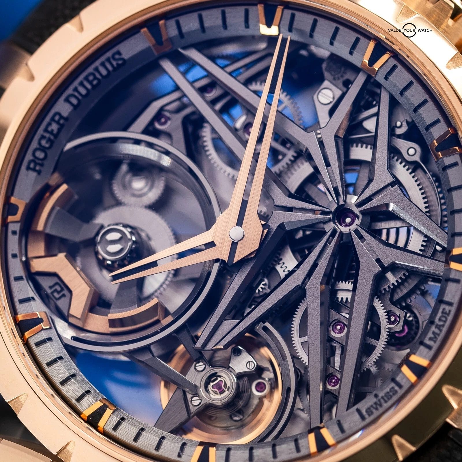 Roger Dubuis Excalibur Monobalancier Skeleton Dial 42mm Rose Gold Mens Watch - Image 9