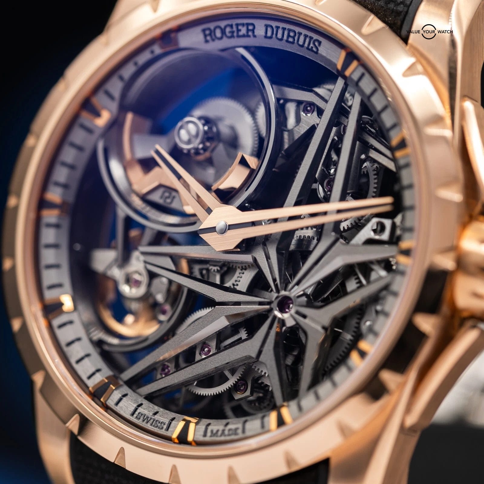 Roger Dubuis Excalibur Monobalancier Skeleton Dial 42mm Rose Gold Mens Watch - Image 10