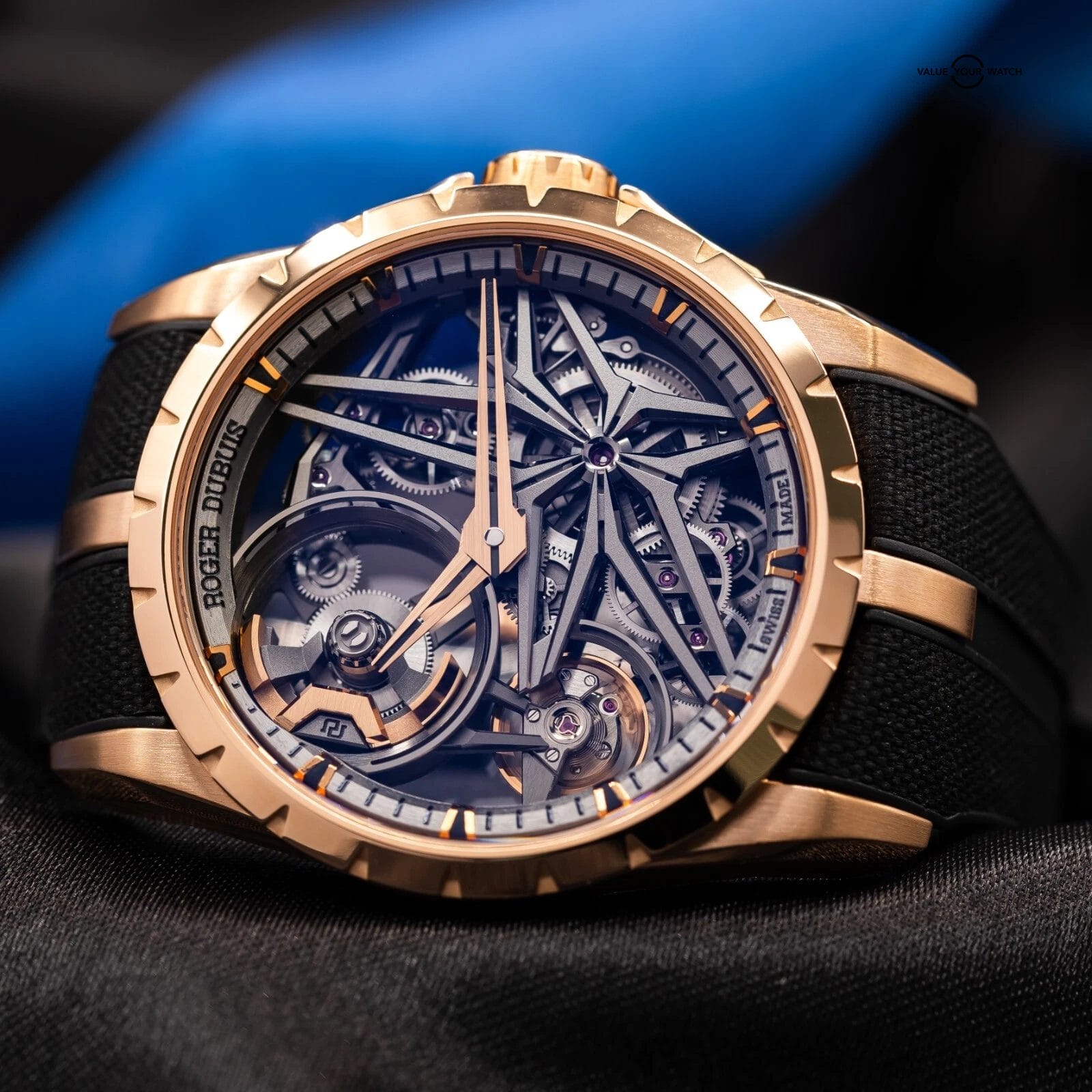 Roger Dubuis Excalibur Monobalancier Skeleton Dial 42mm Rose Gold Mens Watch - Image 13