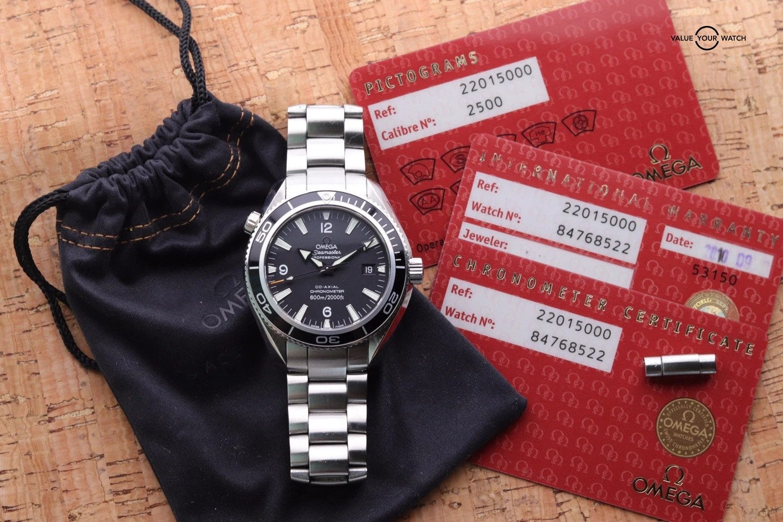 OMEGA Seamaster Planet Ocean 42mm | ref. 2201.50 | Watch + Cards - Image 17