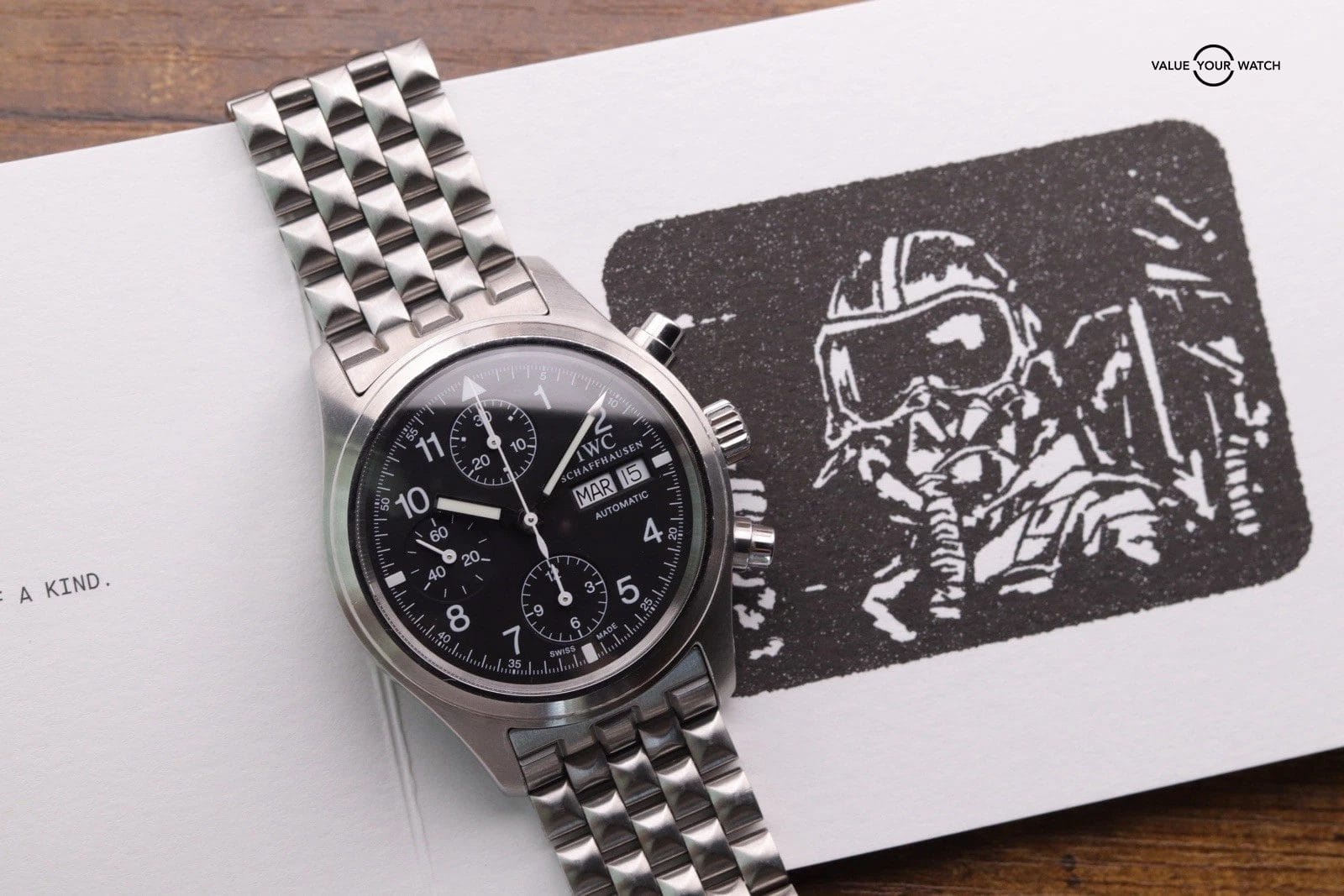 IWC Pilot's Chronograph “Flieger” IW370603 Men's Automatic Steel Watch - Image 6