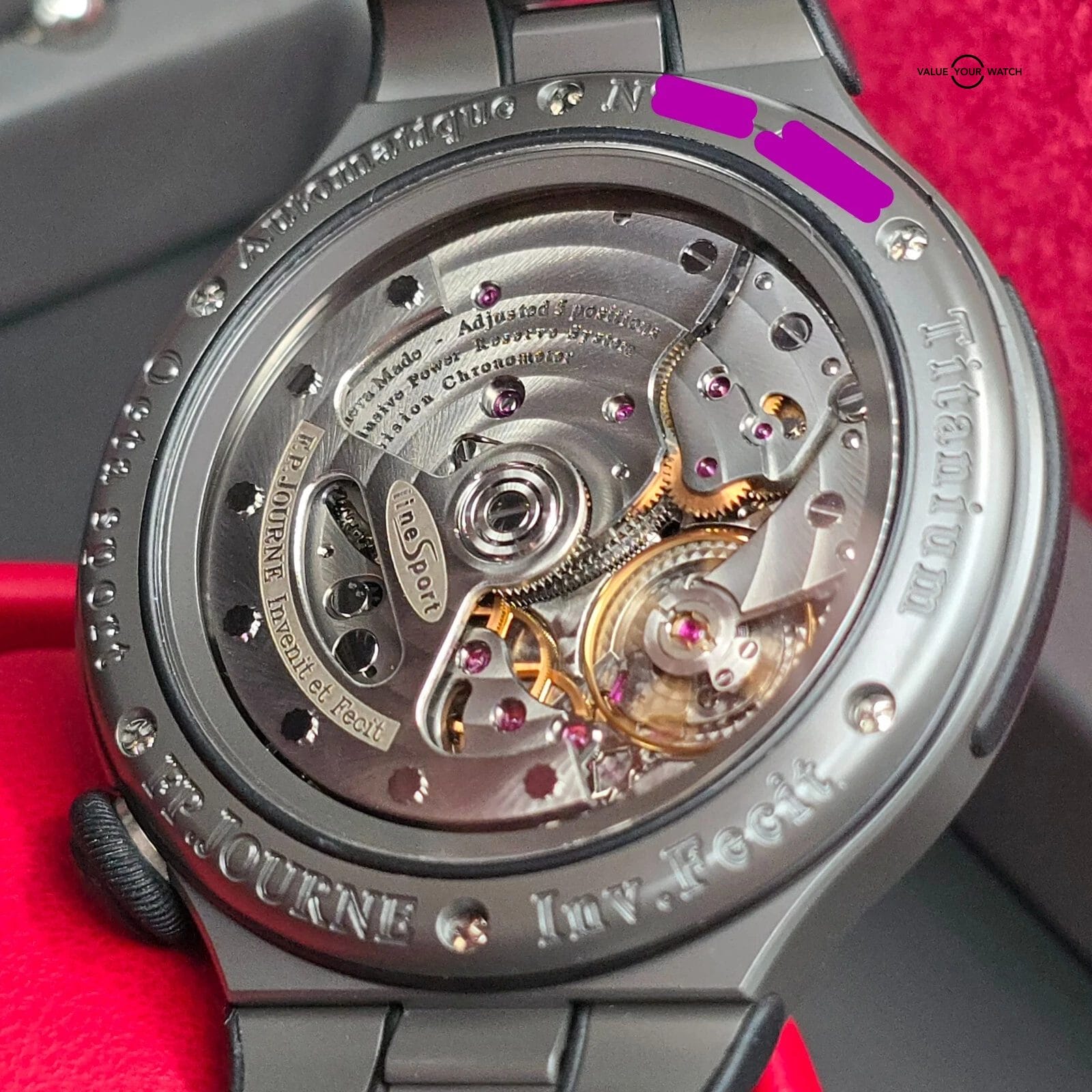 F. P. Journe Octa S Linesport Titanium w/ Yellow dial, rubber bumpers. Full set! - Image 9