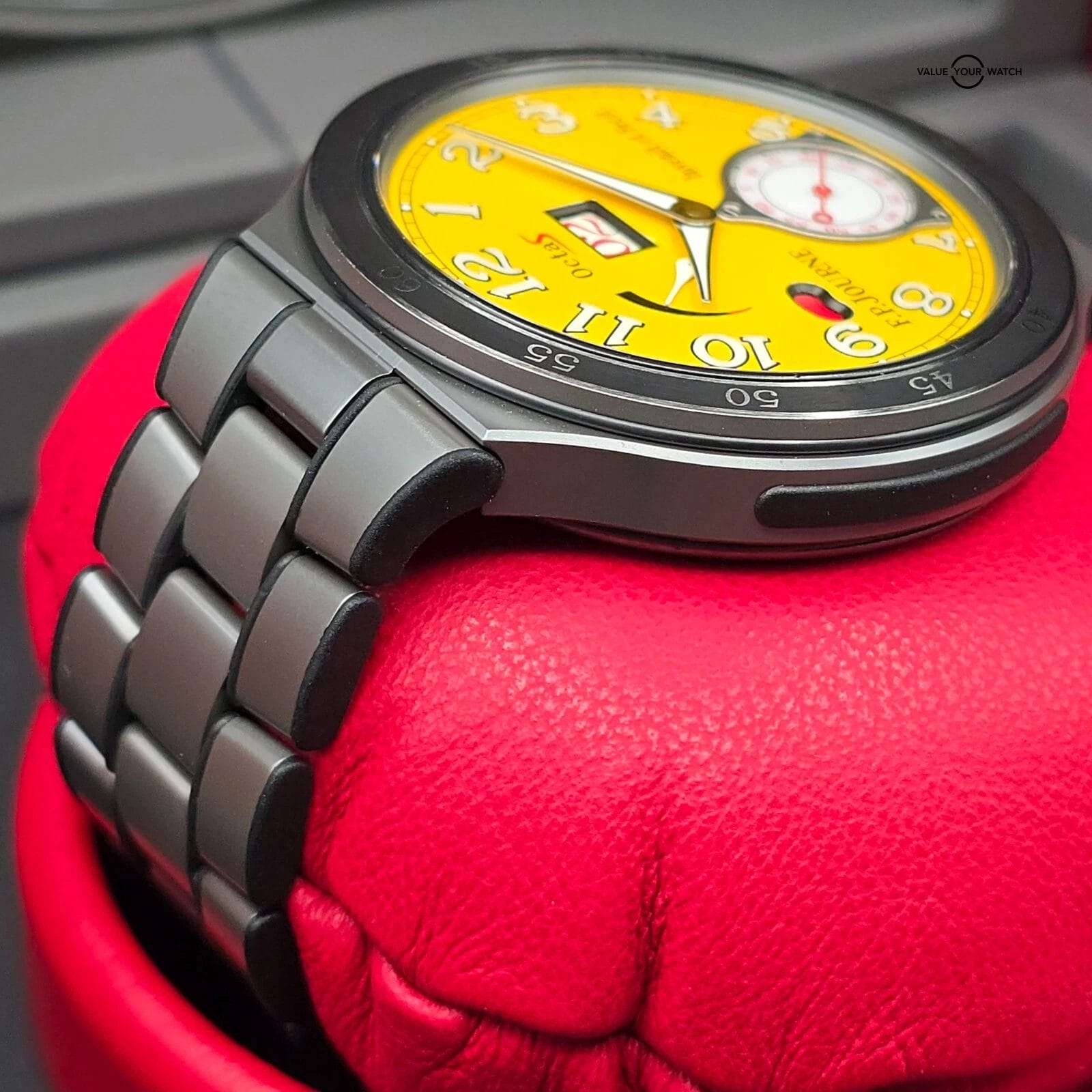 F. P. Journe Octa S Linesport Titanium w/ Yellow dial, rubber bumpers. Full set! - Image 12