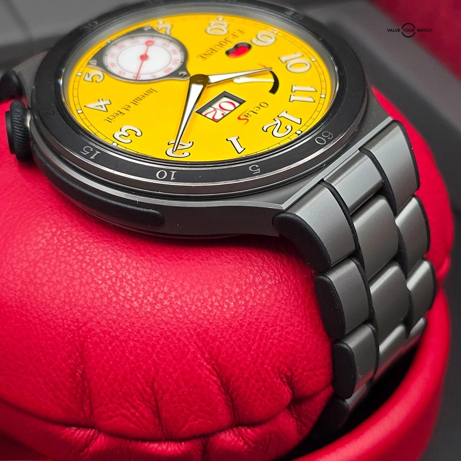 F. P. Journe Octa S Linesport Titanium w/ Yellow dial, rubber bumpers. Full set! - Image 13