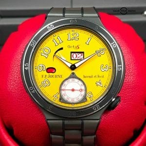 F. P. Journe Octa S Linesport Titanium w/ Yellow dial, rubber bumpers. Full set!