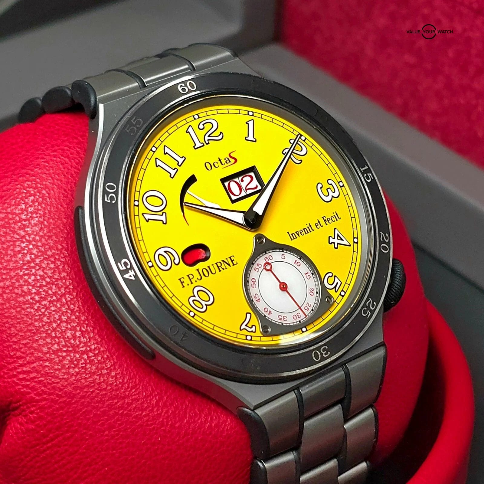 F. P. Journe Octa S Linesport Titanium w/ Yellow dial, rubber bumpers. Full set! - Image 17