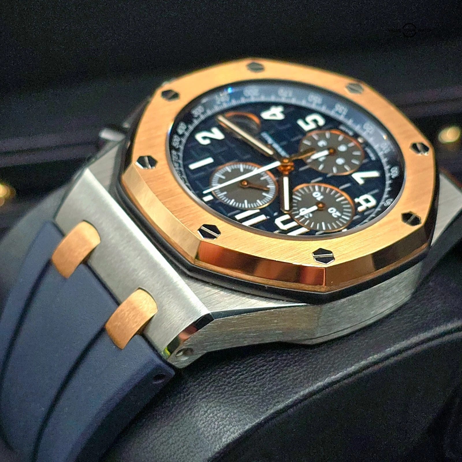 Audemars Piguet Royal Oak Offshore Bucherer Blue 42mm chronograph full Set! - Image 4