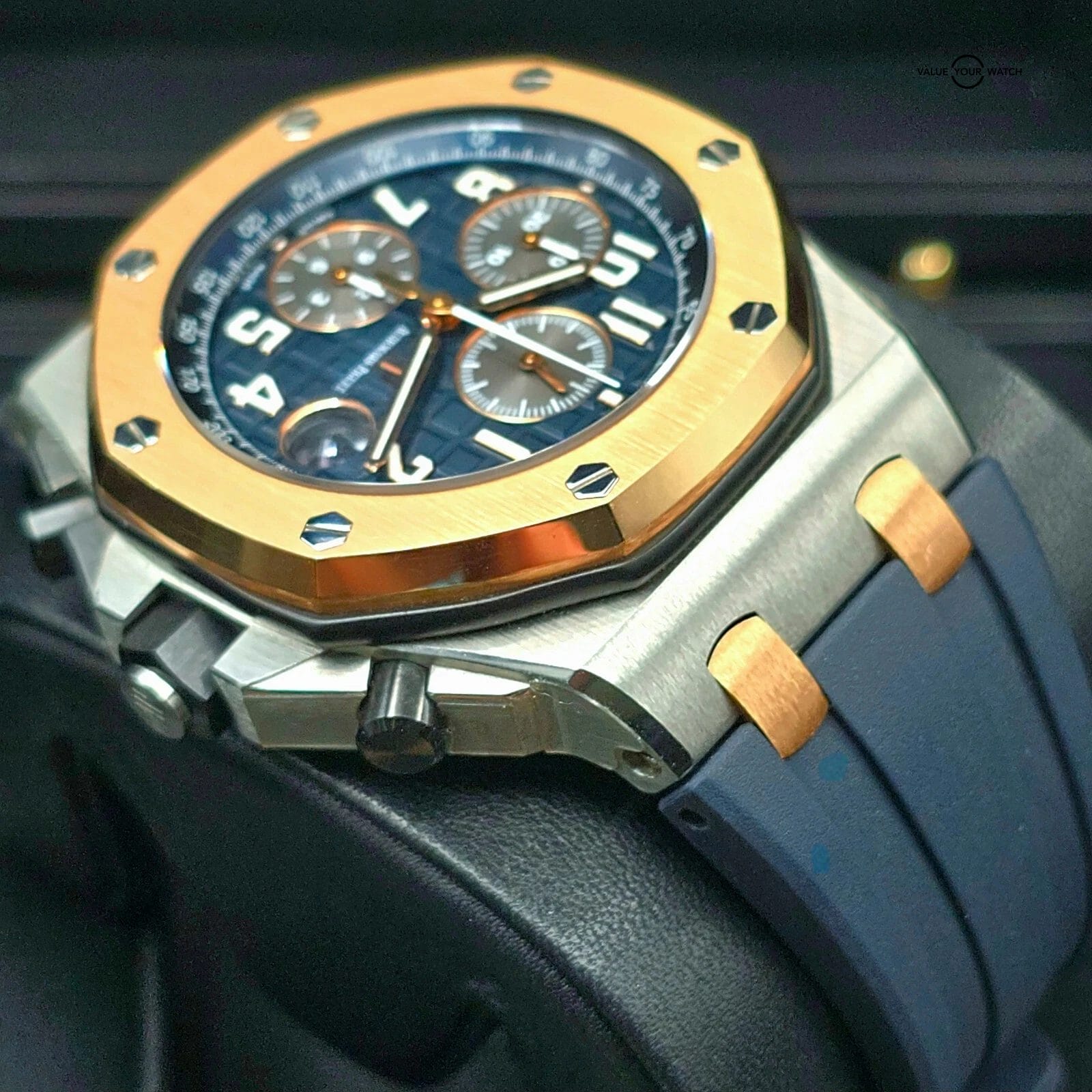 Audemars Piguet Royal Oak Offshore Bucherer Blue 42mm chronograph full Set! - Image 5